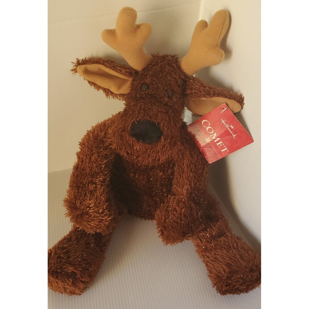 Hallmark Comet Reindeer Jingle Bell Stuffed Animal Plush Christmas Moose W/ Tag